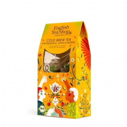 ETS - COLD BREW TEA "LEMONGRASS, CITRUS, GINGER", ORGANIC, 7 PYRAMID BAGS