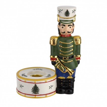 Nutcracker Candle Holder Green