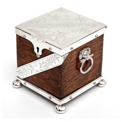 Oak Tea Caddy