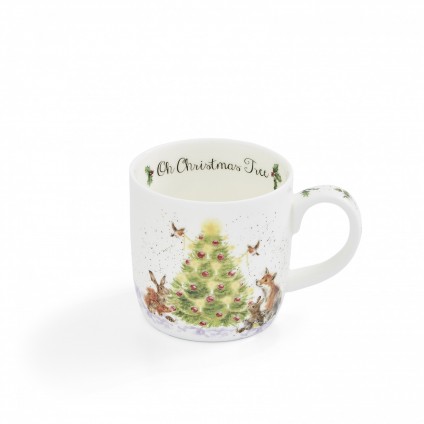 Oh Christmas Tree' woodland animal mug