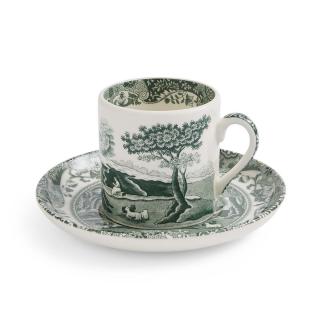 Spode Heritage Green Italian Coffee Cup and Saucer