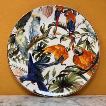 Wall plate Tropical birds